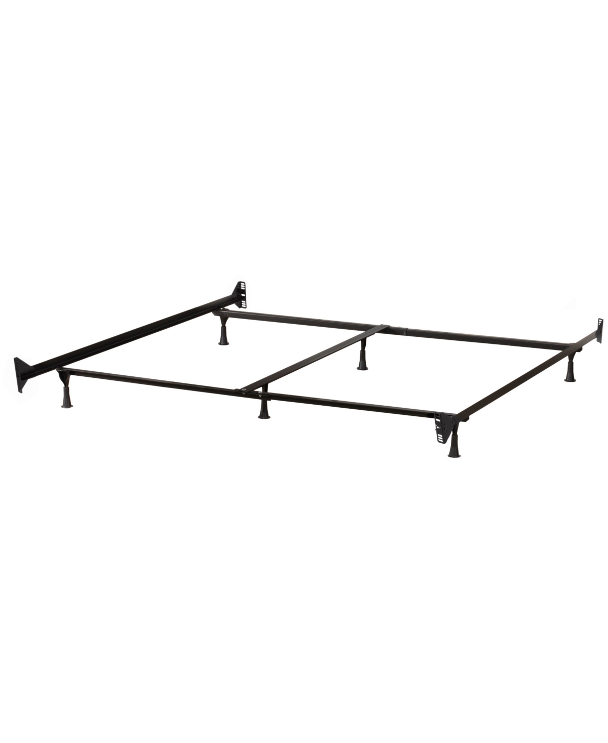 Hillsdale 57" Metal Queen/king Bed Frame In Black