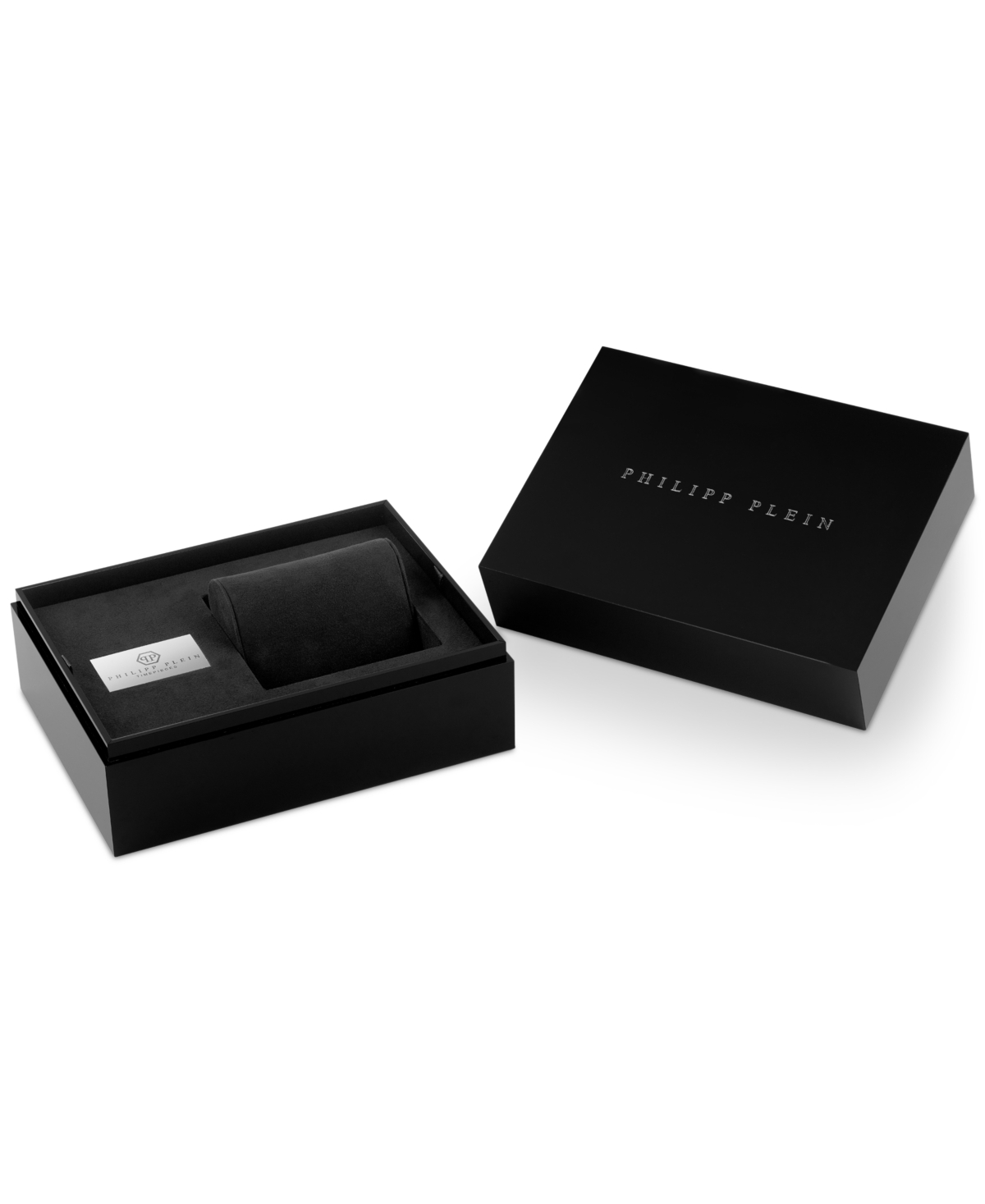 Shop Philipp Plein Men's The Skull Spikes Black Silicone Strap Watch 45mm In Two Tone