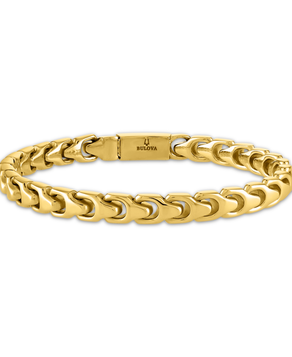Bulova Gold-tone Stainless Steel Link Bracelet In No Color