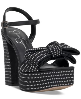 Jessica Simpson - Women's Lollien Studded Bow Platform Sandals