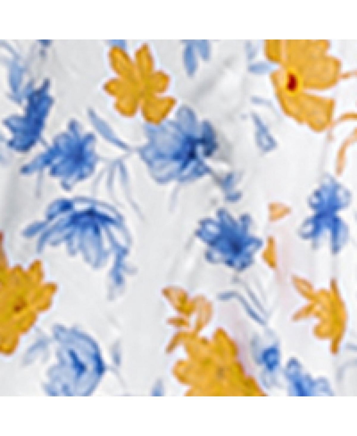 Cupshe Women's Blue & Yellow Floral Sweetheart Twist & Keyhole Maxi Beach Dress