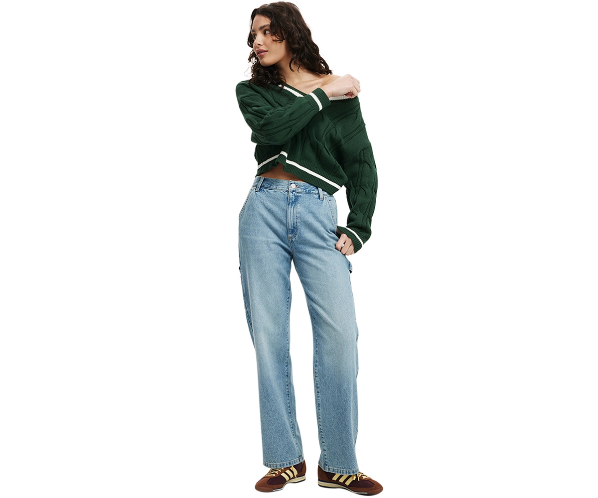 Cotton On Women's Loose Straight Jean -carpenter
