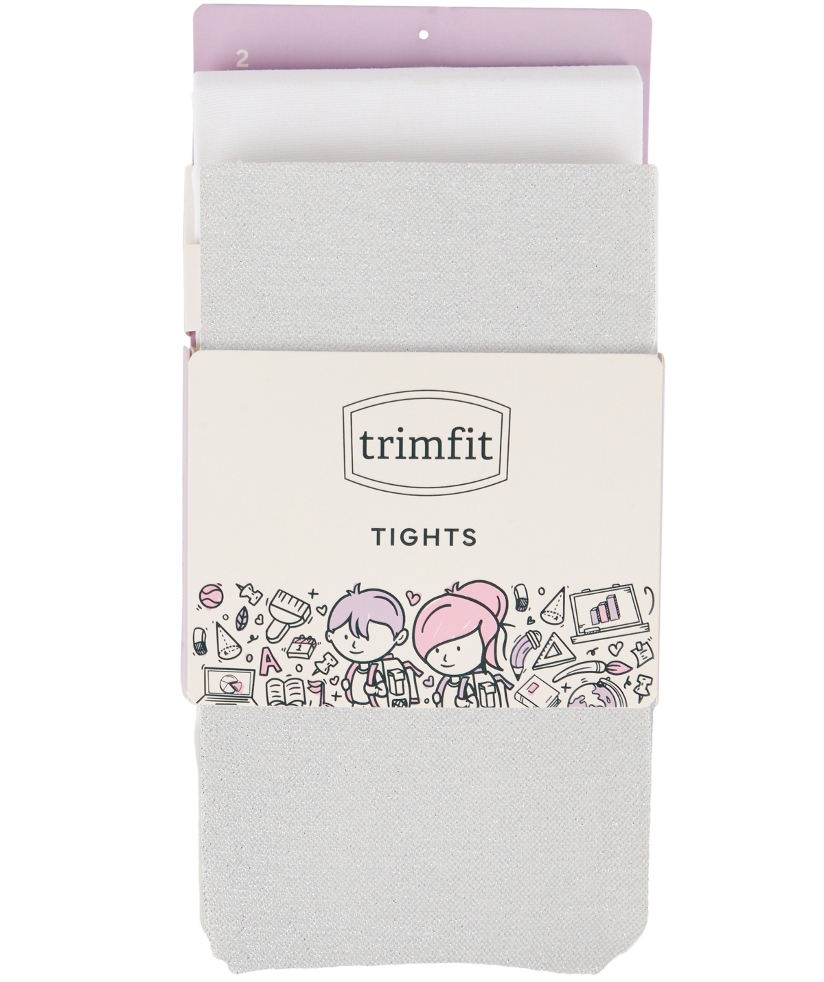 Trimfit Toddler, Little & Bigs Girls 2-Pk. Shimmer Tights