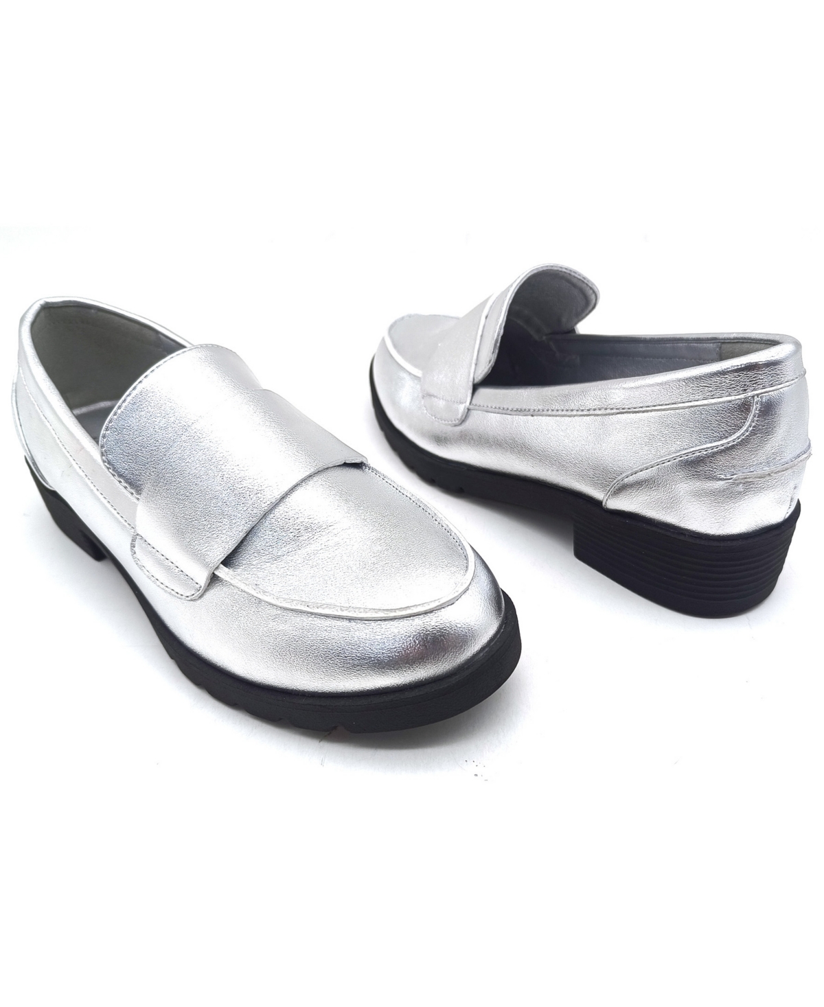 Kenneth Cole Reaction Women's Fern Slip On Loafers In Silver