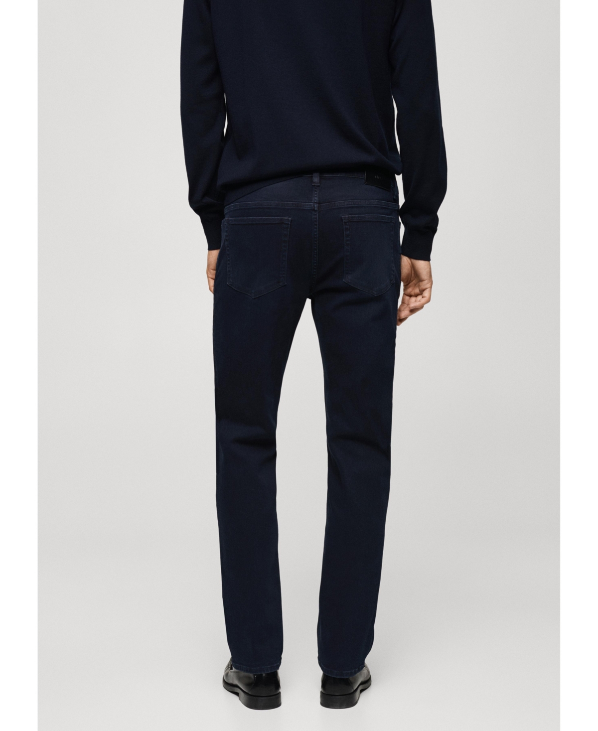 Mango Patrick Slim Fit Ultra Soft Touch Jeans In Deep Dark Blue