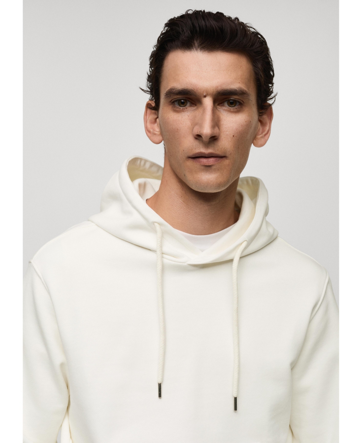 Mango Men's Cotton Hooded Sweatshirt