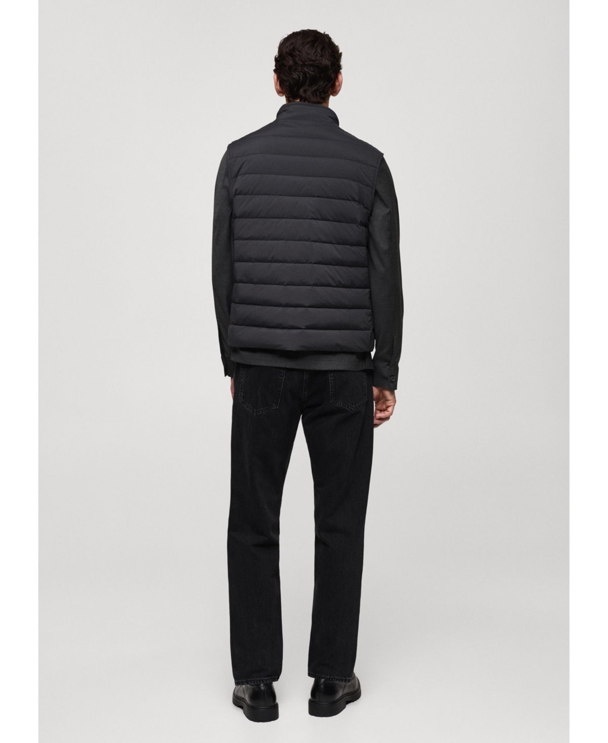 Mango Men's Water-Repellent Quilted Vest