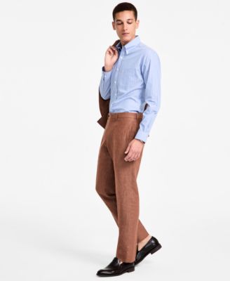 Men's Linen Classic-Fit Suit Separates Pant