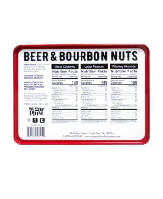 Beer Bourbon Liquor Nuts Gift Tin, 16 oz.