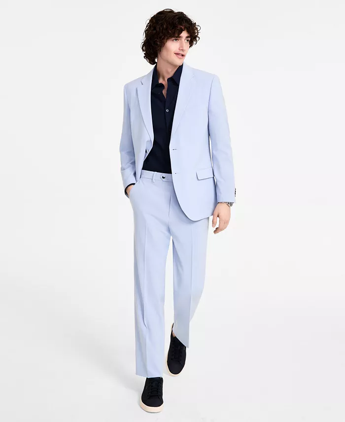 Men's Modern-Fit Bi-Stretch Suit - thumbnail 8