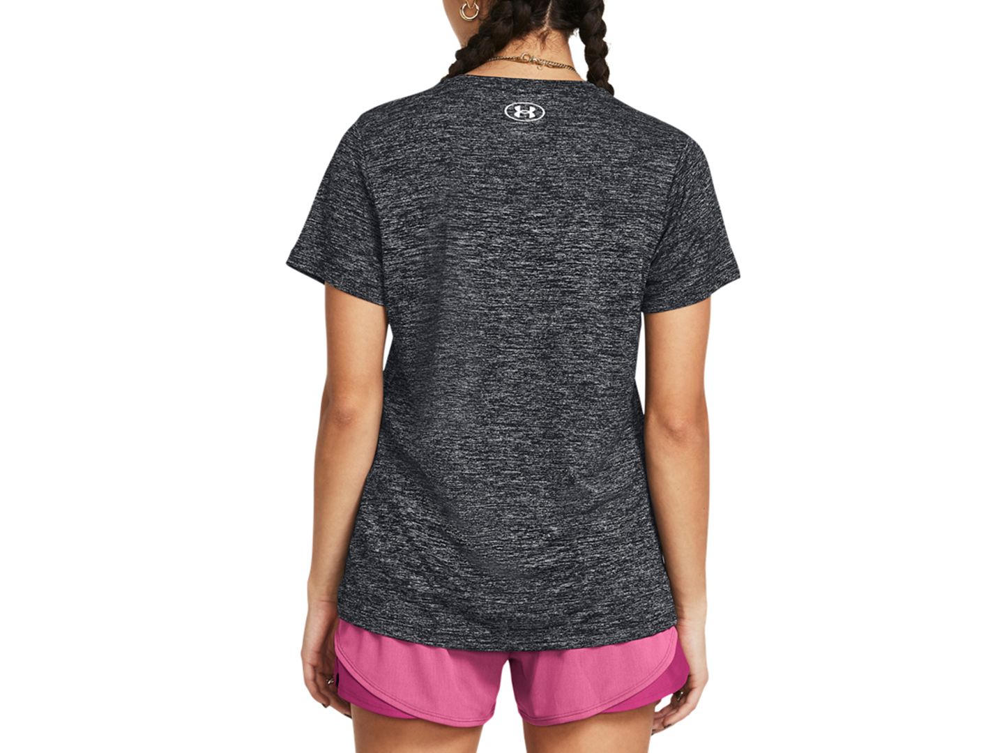 Женский топ Under Armour Tech Twist с коротким рукавом, цвет: Чёрный — фото 2
