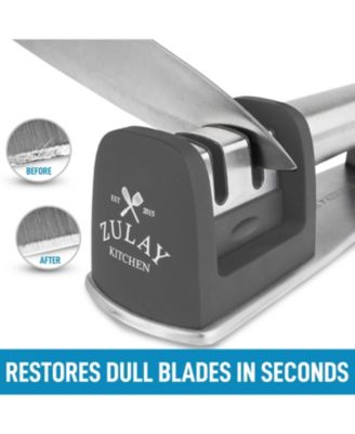 Manual Knife Sharpener for Straight & Serrated Steel Knives