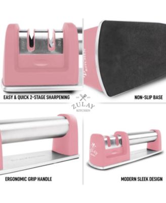 Premium Quality Knife Sharpener for Straight and Serrated Knives Stainless Steel Ceramic and Tungsten