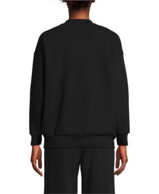 Women's Serious Sweats Oversized Long Sleeve Crew Neck Sweatshirt - Set Top