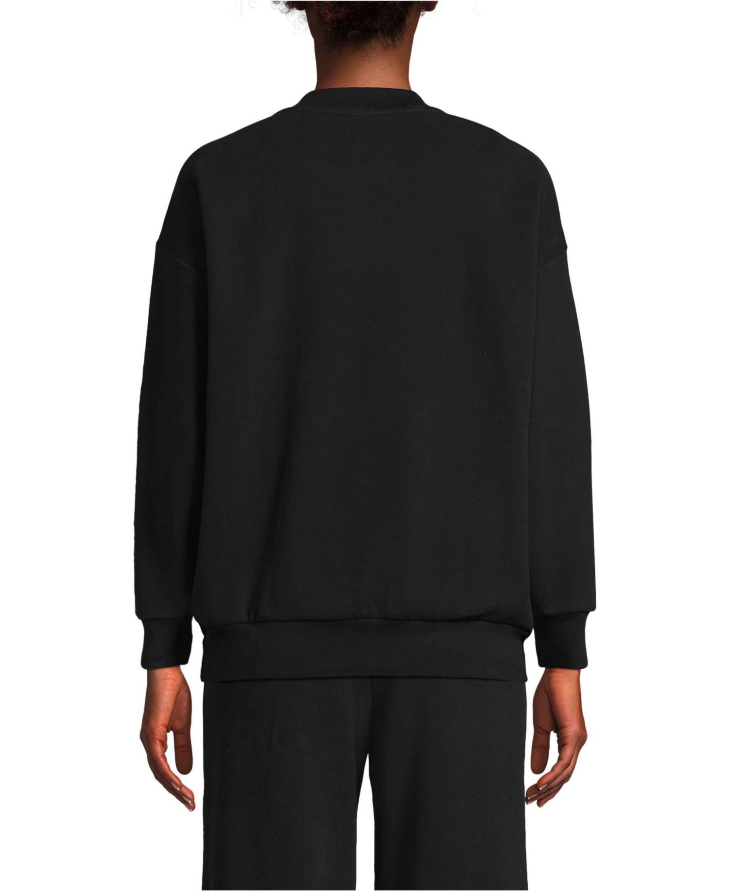 Women's Serious Sweats Oversized Long Sleeve Crew Neck Sweatshirt - Set Top