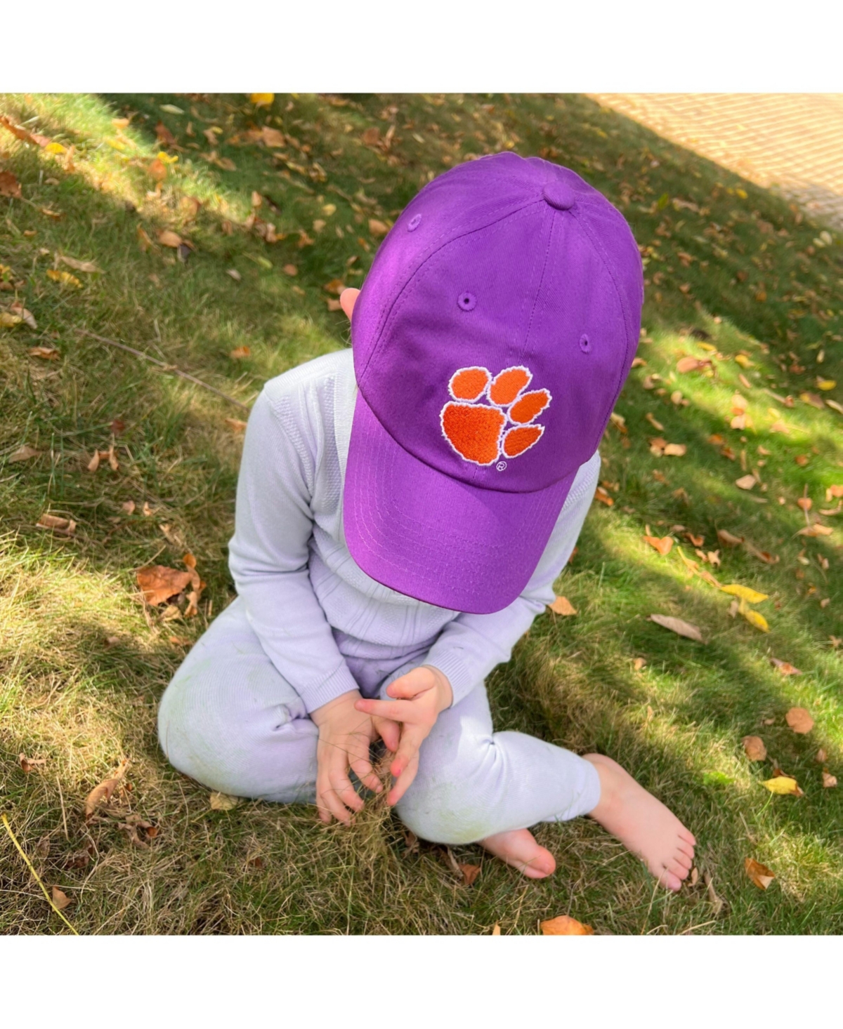 Bits & Bows Officially Licensed Clemson Baseball Hat -orange