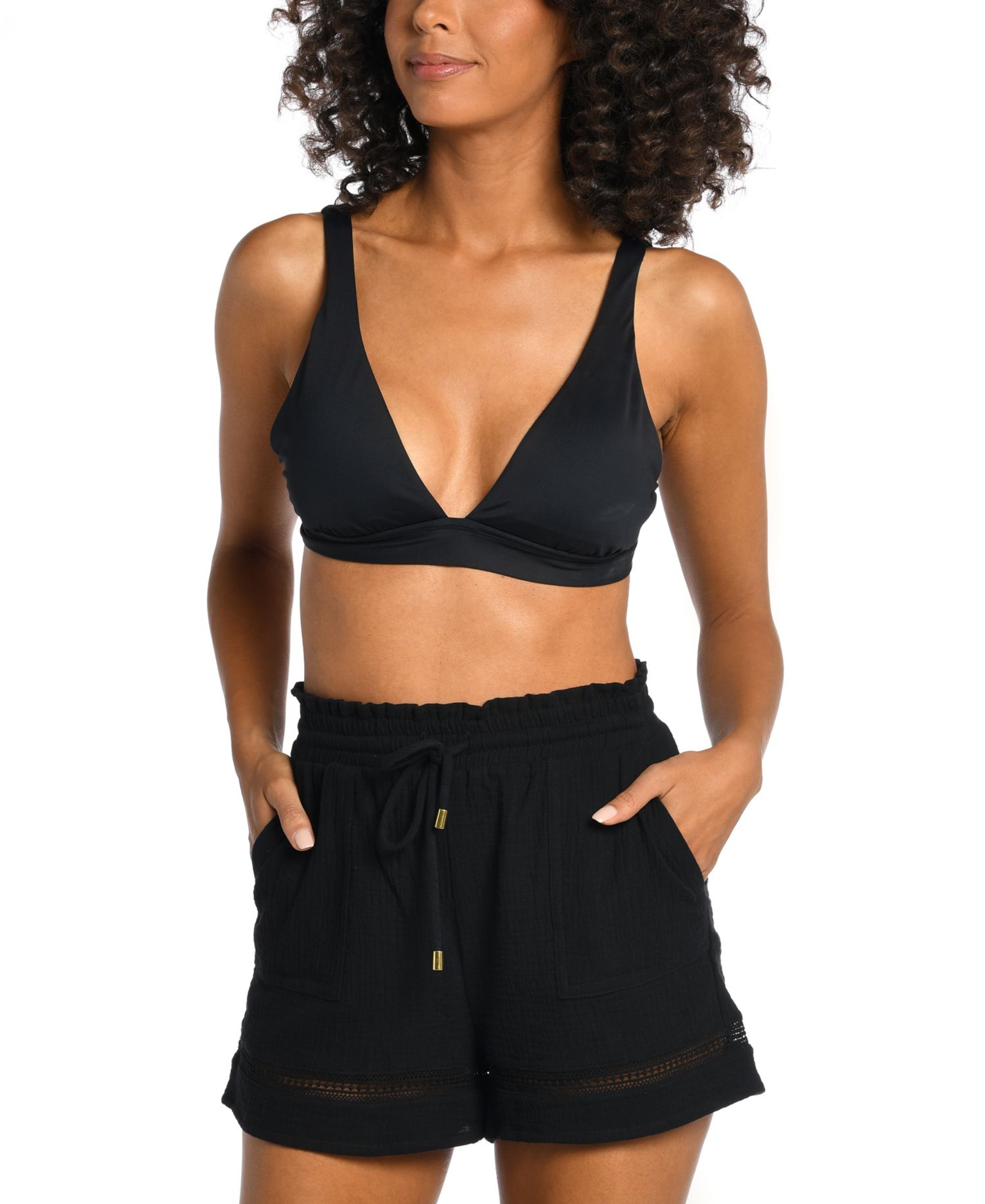 Women's Seaside Cotton Shorts Cover-Up