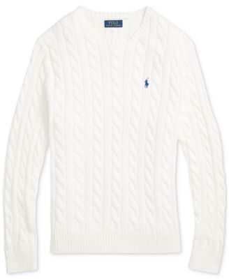 Men's Cable-Knit Cotton Sweater