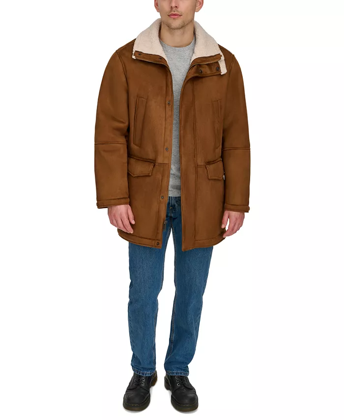 Men's Faux-Shearling Coat - thumbnail 6
