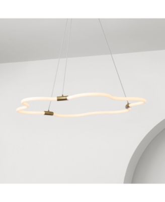 Nuvola Adjustable Dimmable LED Cloud Chandelier in Metal and Acrylic