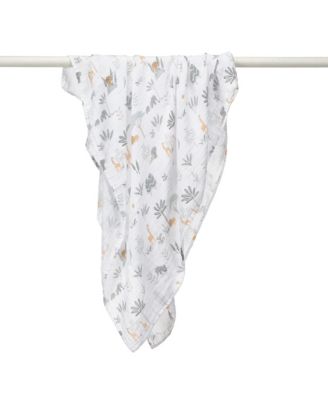 Jungle Adventure 2-Pack Cotton Muslin Newborn Baby Swaddle Blankets