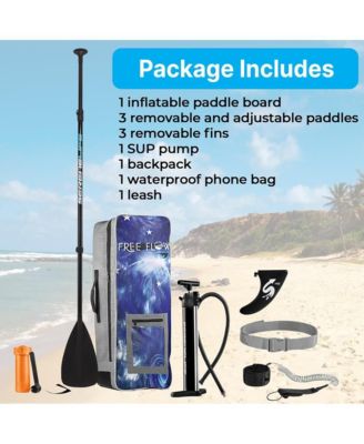 Rising Flow Inflatable Stand-Up Paddle-Board With Accessories, Space Blue Design