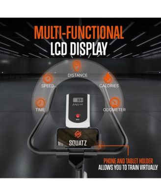 Stationary Cycling Bike Exerciser With Adjustable Resistance and LCD Display
