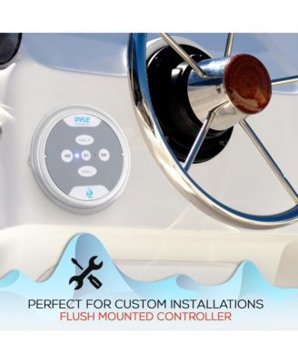 2-Ch. Bluetooth Marine Amplifier Kit, Waterproof, 600 Watt, Silver