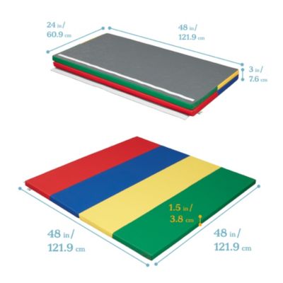 SoftZone 4-Section Rainbow Runway Activity Mat, Assorted