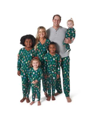 Baby Girls Holiday Family Pajamas Neutral Two Piece Pajamas