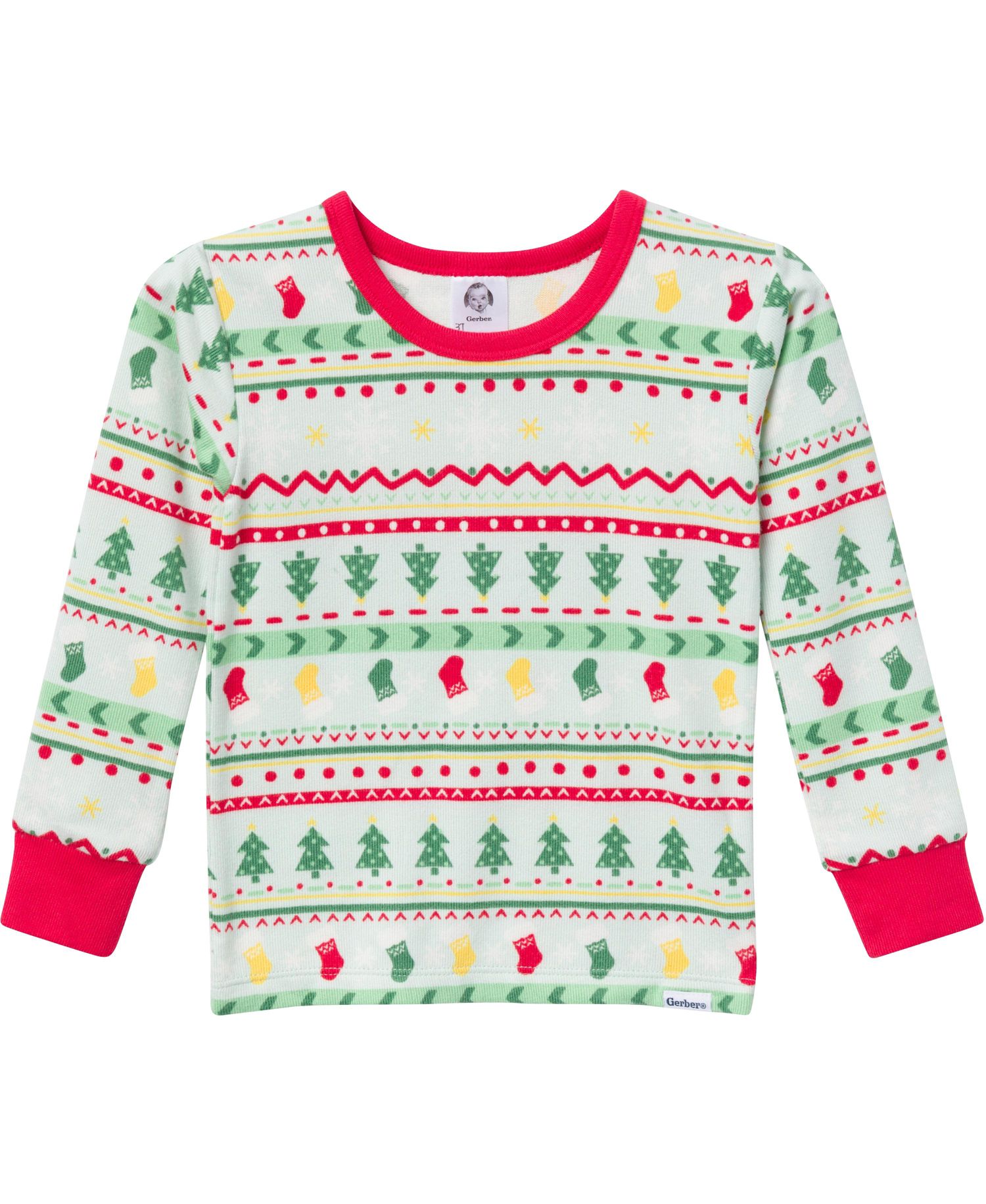 Baby Girls Holiday Family Pajamas Neutral Two Piece Pajamas