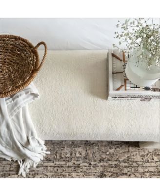 47" Boucle Upholstered Waterfall Bench, Modern Accent Bench for Bedroom, Entryway, or Living Room-Maison Boucle