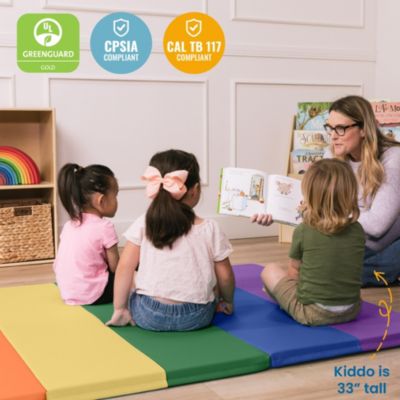 SoftZone 6-Section Rainbow Runway Activity Mat, Assorted