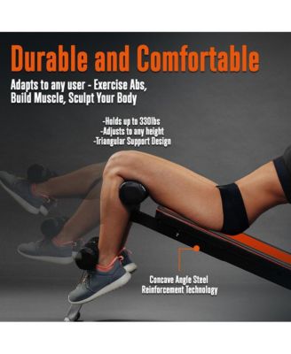 Supine Board with Handrail, Multifunctional Abdominal Retractor for Sit-Up Fitness