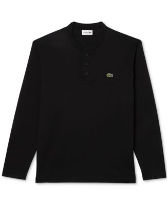 Lacoste black long sleeve shirt online