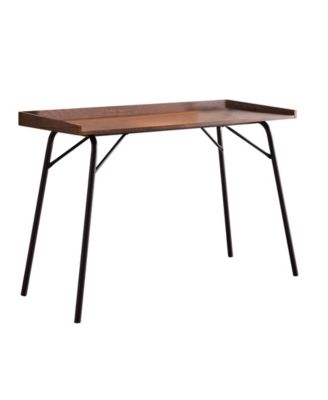 Charlier Wood Home Office Computer/Writing Desk, Walnut