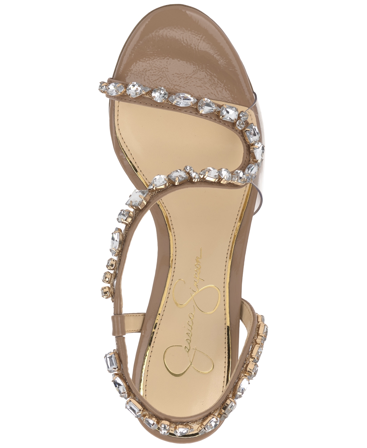 Jessica Simpson Jaycin Sandal In Chai Latte Patent