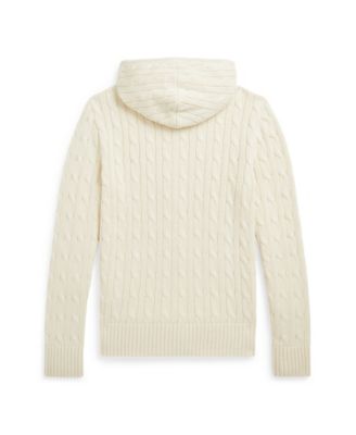 Polo Ralph Lauren Big Boys Cable Cotton Hooded Full-Zip Sweater