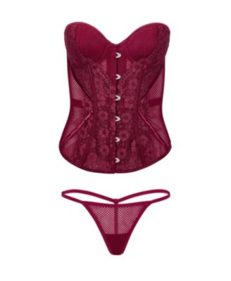 Women's Padma Sweetheart Corset & G-String Set