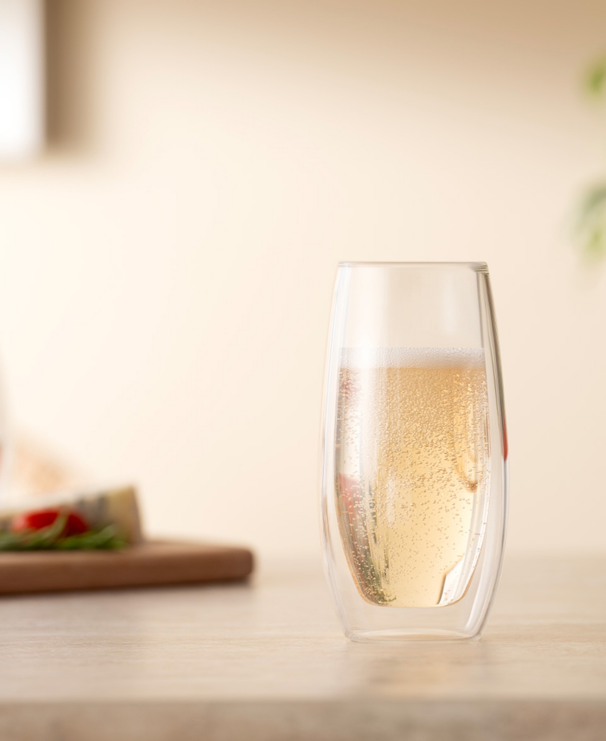 Bodum Skal Double-walled Champagne Glasses, Set Of 2 In Clear