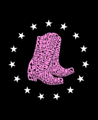 Women's Cowgirl Boots Word Art V-Neck T-shirt