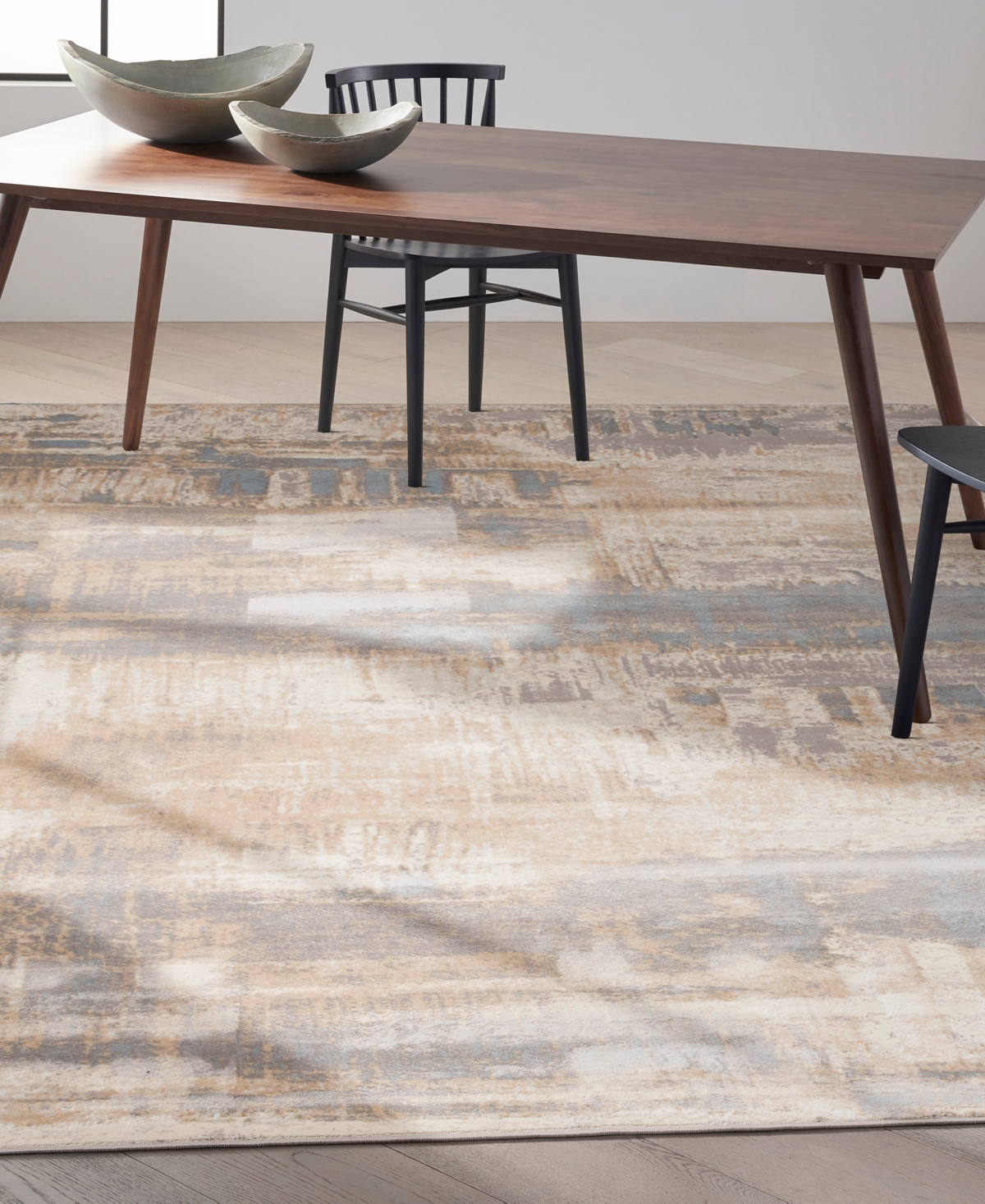 Calvin Klein Ck005 Enchanting Ech02 8'x10' Area Rug In Ivory,mist