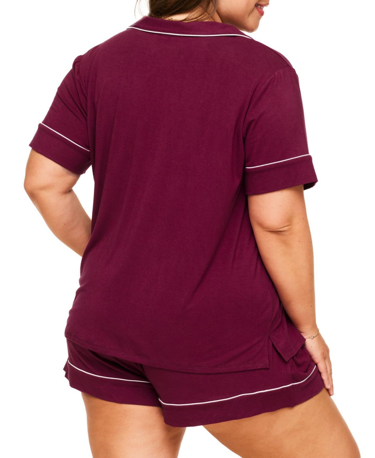 Adore Me Plus Size Jayne Short Pajama Set