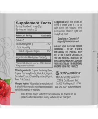 Active Creatine Powder, Creatine Monohydrate for Muscle Building Support, Raspberry Flavor, 350gm