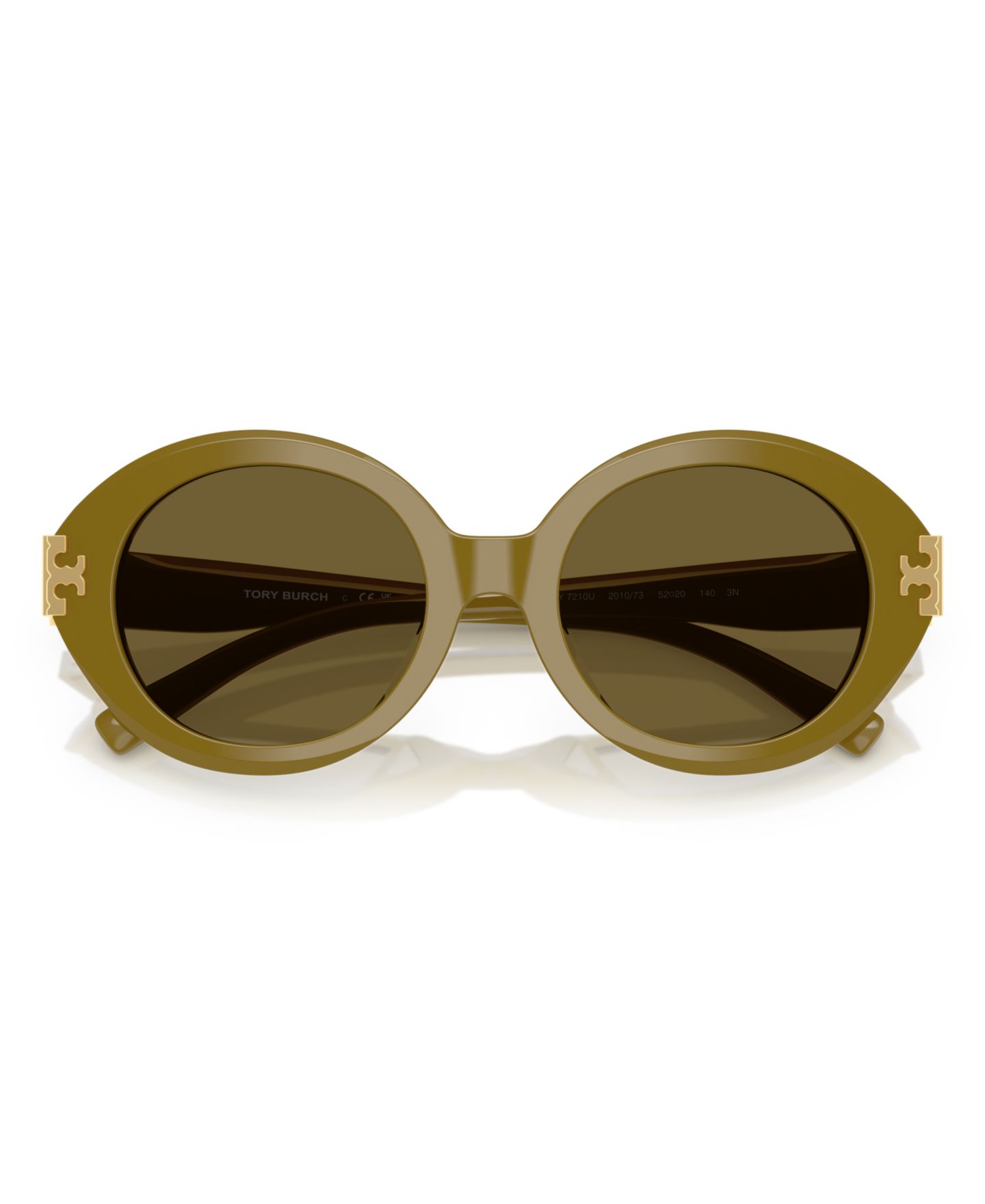 Женские солнцезащитные очки Tory Burch Sunglasses TY7210U, цвет: Чёрный / Слоновая кость — фото 11