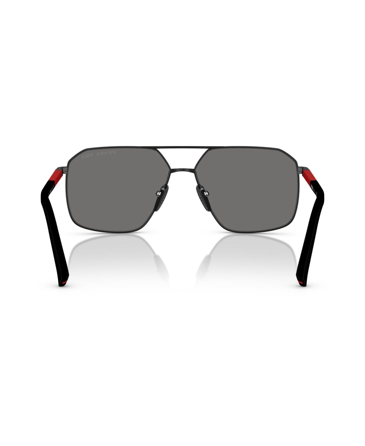 Prada Linea Rossa Ps A50s 1bo02g Nero Polarized Sunglasses In Matte Black