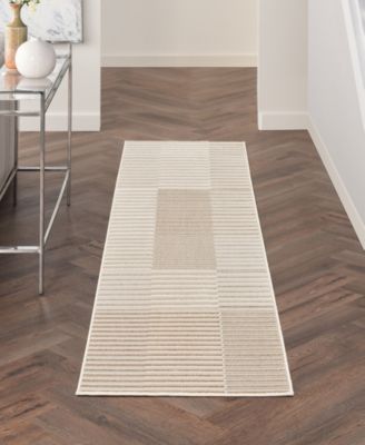 Brushstrokes BSK04 2'2"x7'6" Runner Area Rug