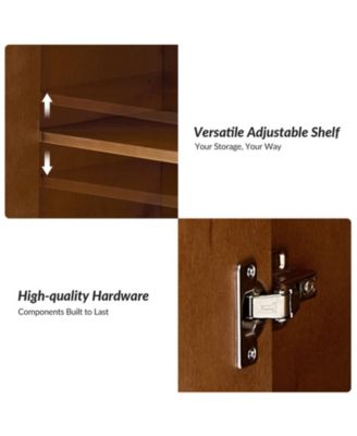 Glenda Contemporary 45'' Wide Sideboard with Adjustable Solid Wood Legs