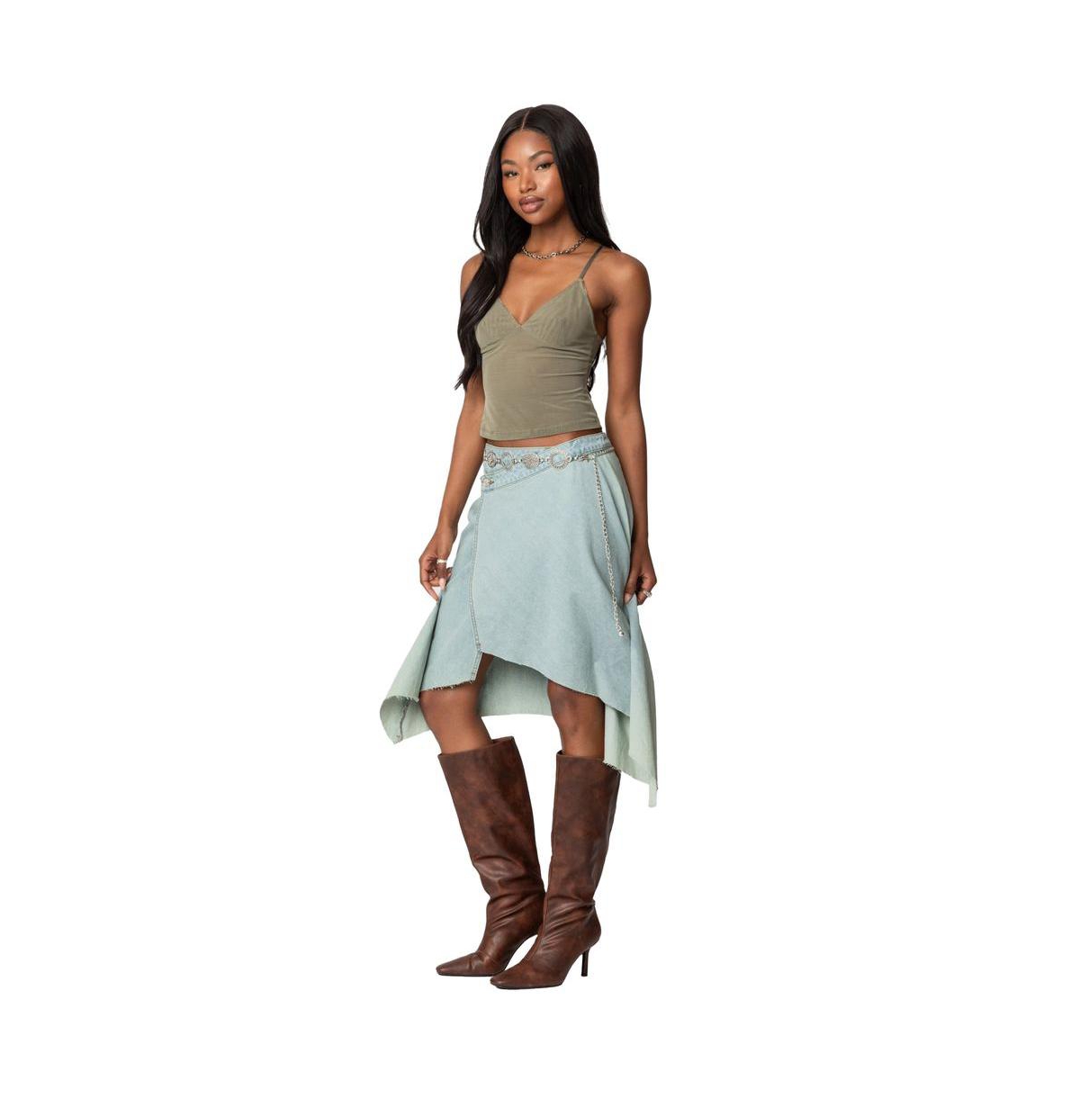 Edikted Womens Blake Mesh Tank Top