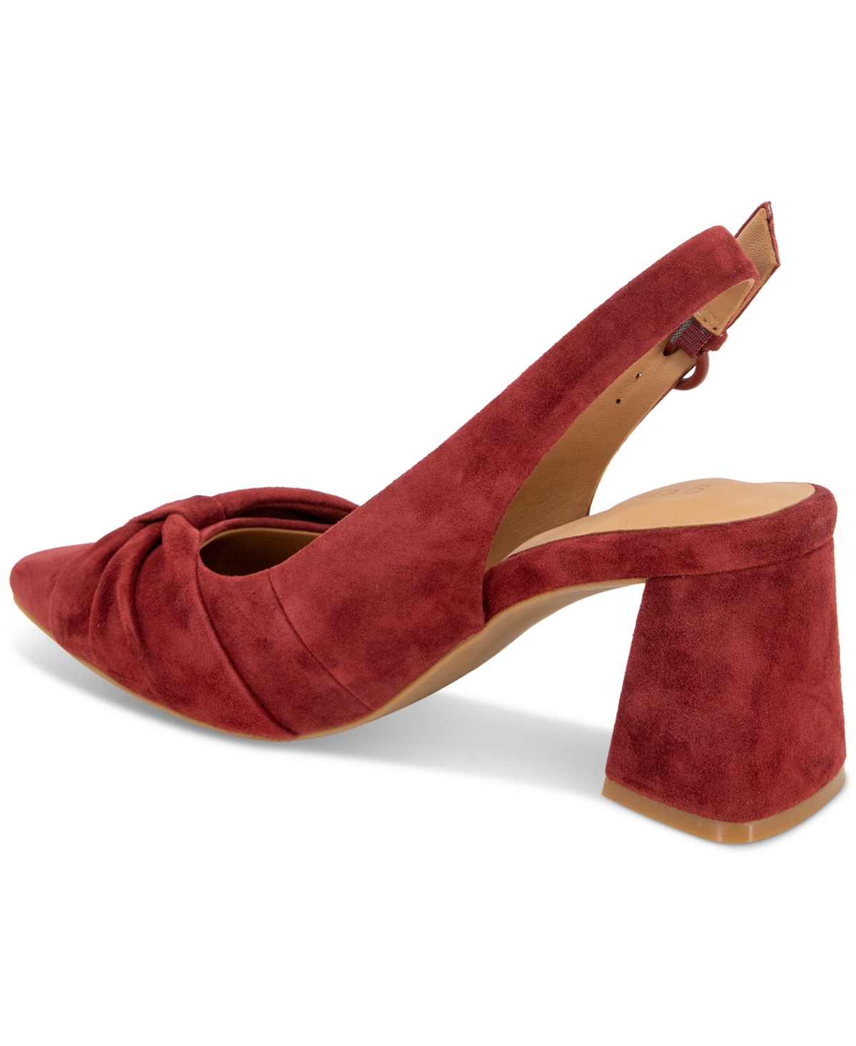 Shop Gentle Souls Women's Diana Pointed-toe Slingback Pumps In Burnt Red